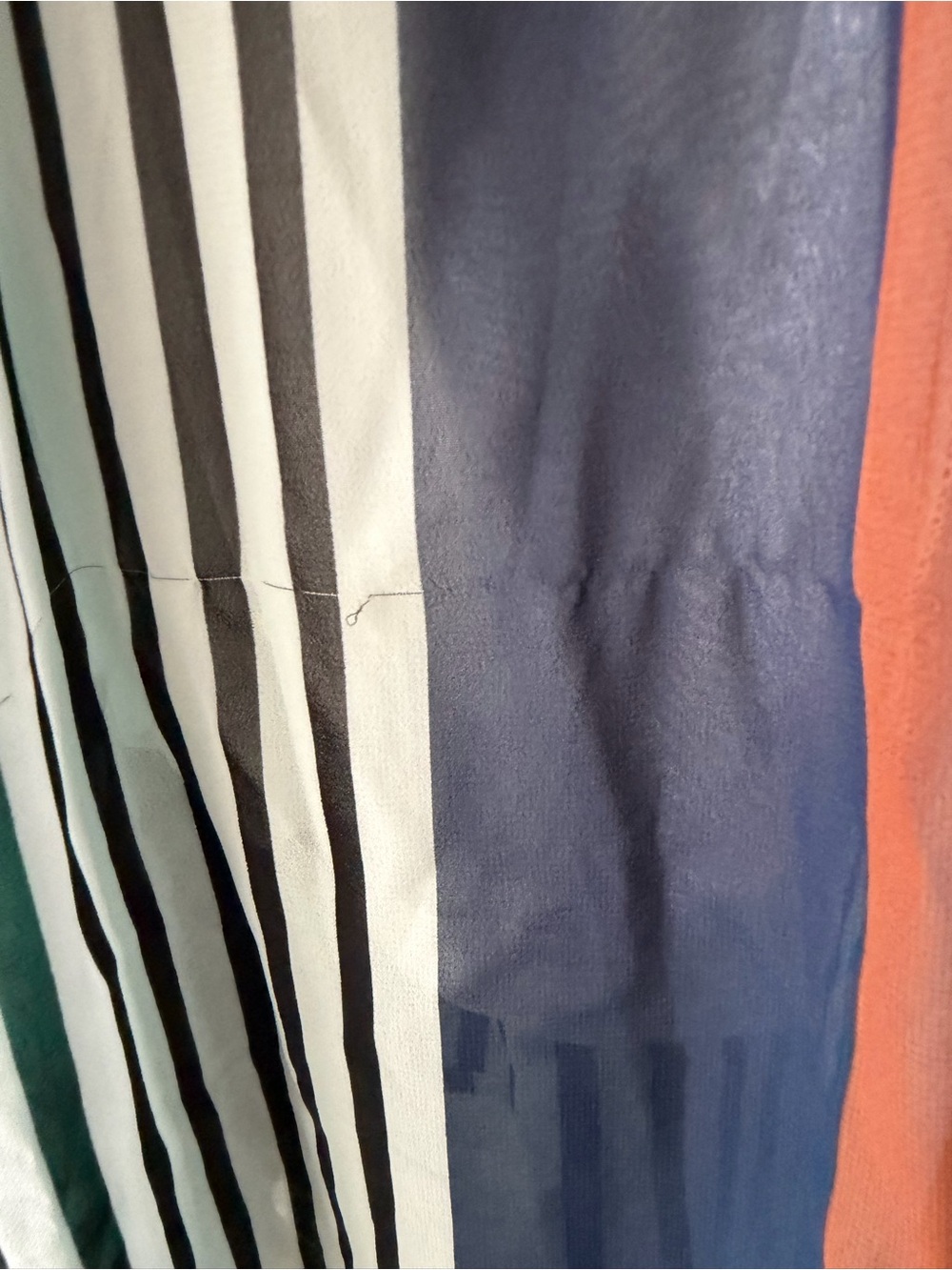 Iris Basic Strapless High-Low Dress in Teal, Navy, Rust & White - Picture 3 of 8